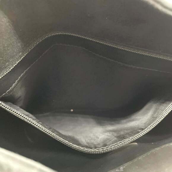 Bally Women's Suede and Leather Combination Shoulder Bag with Flap, Black Gra... - Picture 15 of 16